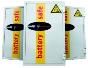 cajas fuertes para baterIas de iones de litio