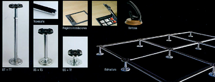 estructura pedestales